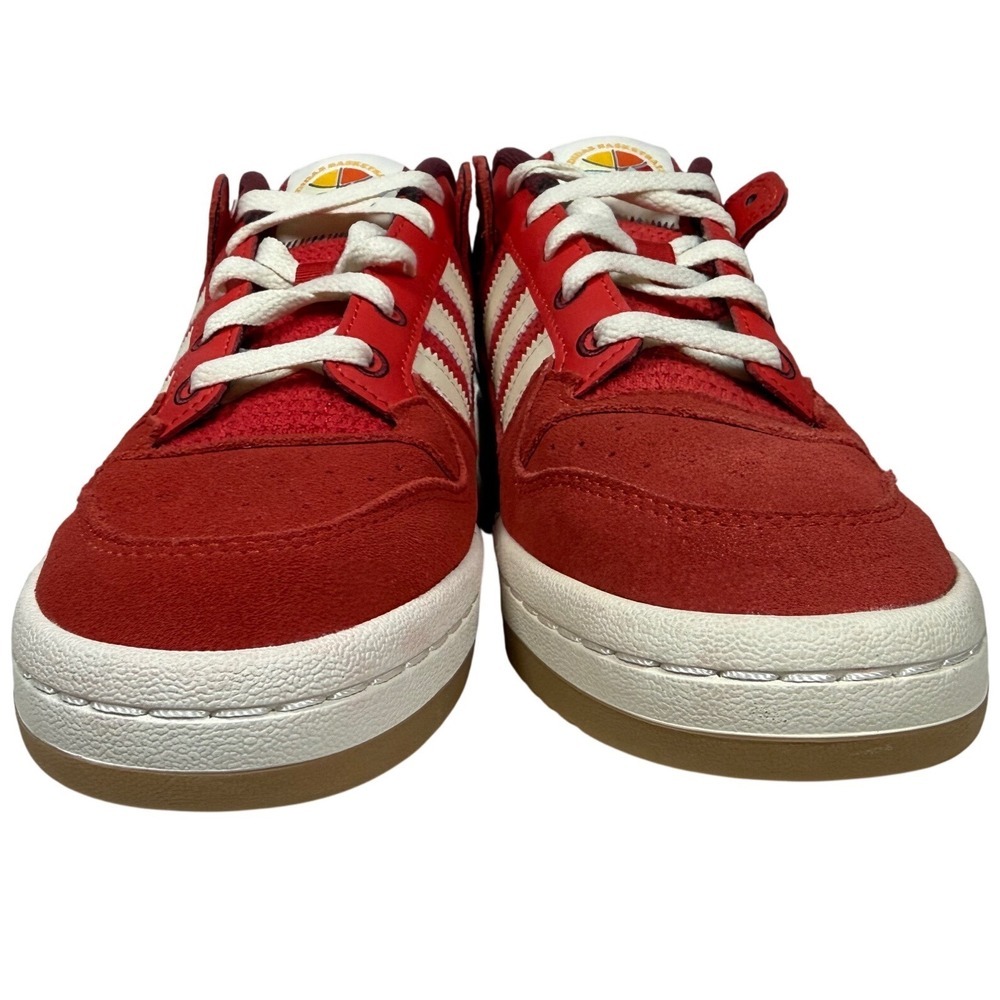 NWOT Adidas Originals Forum Low CL Red/Off White/Gum Men's Shoes IE7176, Size 8 - Picture 3 of 11